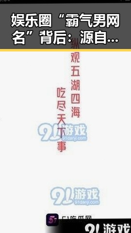 娱乐圈“霸气男网名”背后：源自个性与背景的深层解读